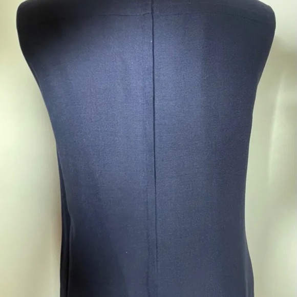 Fern Violette DRESS Mod 1960s Embroidered Navy Blue - Picture 4 of 7